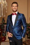 COOFANDY Men's Floral Slim Fit Tuxedo Jacket
