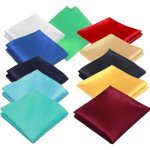 Burgundy Pocket Squares for Men, 12"x12