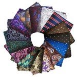 15-Piece Men's Pocket Square Set in Assorted Colors