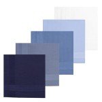 5-Pack Men's Cotton Handkerchiefs in 5 Colors