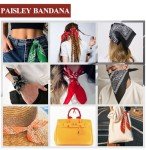 12 Pack Large Paisley Bandanas for Men and Women