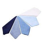 5-Pack Men's Cotton Handkerchiefs in 5 Colors