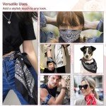 Colorful 12-Pack Paisley Bandanas for Everyone