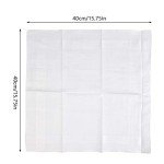 15PCS Cotton Handkerchiefs for Men - Classic White