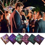 15-Piece Men's Pocket Square Set in Assorted Colors
