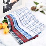 15PCS Cotton Handkerchiefs for Men with Style