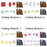 15-Piece Men's Pocket Square Set in Assorted Colors