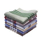 GETUOPT 6-Pack Soft Cotton Men's Handkerchiefs