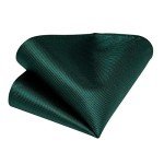 Emerald Green Silk Tie and Cufflink Set