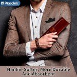 6-Pack Men's Soft Pocket Squares - Stylish Hankies