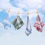 GETUOPT 6-Pack Soft Cotton Men's Handkerchiefs