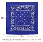 12-Pack Multicolor Bandanas for Men & Women