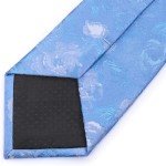 Blue Floral Paisley Tie and Pocket Square Set