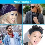 12-Pack Multicolor Bandanas for Men & Women