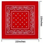 Men's 3-Pack Cotton Paisley Bandanas - Navy/Red/Black