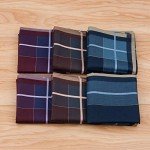 Men's Cotton Striped Vintage Handkerchiefs - 12 Pack