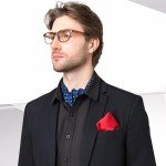 Burgundy Mulberry Silk Pocket Square for Men