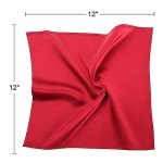 Burgundy Mulberry Silk Pocket Square for Men