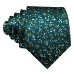 Barry.Wang Green Floral Tie Set with Accessories