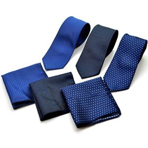 Men's 3-Piece Stripe Tie and Pocket Square Set