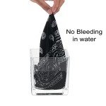 Men's 3-Pack Cotton Paisley Bandanas - Navy/Red/Black