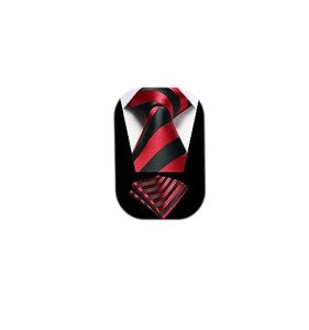 HISDERN Men's Striped Tie and Pocket Square Set