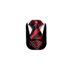 HISDERN Men's Striped Tie and Pocket Square Set