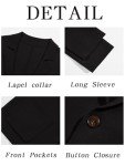 Men's Lightweight Black Knit Blazer with Pockets