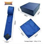 Men's 3-Piece Stripe Tie and Pocket Square Set