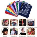 Men's 3-Pack Cotton Paisley Bandanas - Navy/Red/Black