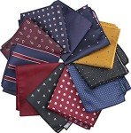 11 Pcs Men's Assorted Pattern Suit Pocket Squares