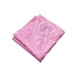 Men's Pink Paisley Tie Set with Cufflinks