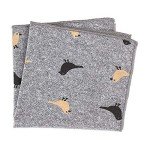 Houlife Men's Floral Pocket Square Handkerchief Set