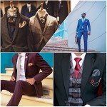 Men's 3-Piece Stripe Tie and Pocket Square Set