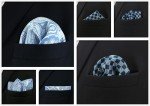 Assorted Men's Silk Pocket Squares Set of 5