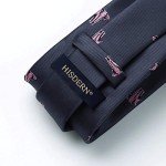Men's Dark Grey Elephant Tie and Pocket Square Set