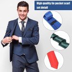 Classic Solid Color Ties and Pocket Square Set