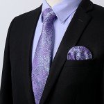 Men's Lavender Long Sleeve Dress Shirt & Tie Set
