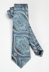 Men’s Paisley Blue & Beige Tie Set