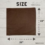 Cotton Solid Color Bandana for Men & Women