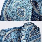 Men’s Paisley Blue & Beige Tie Set