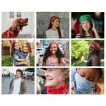 MDSTYLE Extra Large Cotton Paisley Bandanas - 3 Pack