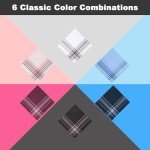 Men's Soft Handkerchiefs 12-Pack in Assorted Colors