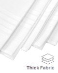 Umo Lorenzo Men's 100% Cotton White Handkerchiefs - 12 Pack