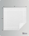 Umo Lorenzo Men's 100% Cotton White Handkerchiefs - 12 Pack