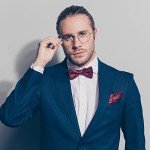 60 Assorted Men's Pocket Squares and Holders