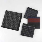 HOULIFE Men's Black Checkered Cotton Handkerchiefs - 11 PCS