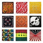 Multi-Purpose Cotton Bandanas for Men – 12 Pack