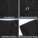 Slim Fit 3-Piece Black Suit for Men