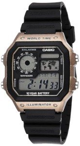 Casio Men's Black Quartz Watch with Resin Strap